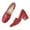 PRD, variant on Chain Loafer for Women Chunky High Heel Loafer Pumps Classic Block Heels Square-Toe Chain Fashion Casual Office Shoes Red