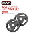 thumbnail image 3 of CAP Barbell 50lb Olympic Grip Plate Weight Set (25x2), 3 of 9