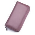 thumbnail image 1 of Laklulu Bolso de cuero para tarjetas de órgano, billetera larga, bolso para tarjetas de gran capacidad, 1 of 5