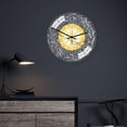 thumbnail image 3 of Reloj de pared islámico acrílico, reloj musulmán silencioso de para Plata Dorada Gloria Reloj de pared, 3 of 7