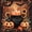 Brown Orange Green, variant on Manfei Kawaii Spooky Ghost 7-Piece Twin Bedding, Halloween Pumpkin Butterfly Bedding Comforter Set, Orange Black Gray,Reversible
