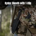 thumbnail image 4 of CIVIVI Carveth Fixed Blade Knife with 1PC Black Lanyard, Black Kydex Sheath & T-Clip, Tactical Knife with 3.59" Stonewashed AEB-L Blade Black G10 Handle C25040-1, 4 of 7
