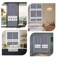 thumbnail image 7 of Farmhouse Purple Plaid Window Privacy Film, Vintage Country Cock Checkered Static Cling UV Sun Blocking Heat Control Window Tint Day and Night, Non-Adhesive One Way Windows Privacy Cover 23.6''x59'', 7 of 7