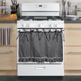thumbnail image 4 of Handmade Oven Skirts,Farmhouse Kitchen DÃ©cor Oven Curtain, Handmade Embroidery Oven Skirts Curtain, Heat-Resistant, Ribbon Ties, Tabs & Ruffled Trim, Effortless Install, 4 of 9