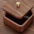 thumbnail image 5 of Nordic Simple Black Walnut Dental Floss Box Home Personalized Box, 5 of 5