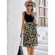 thumbnail image 3 of Vestido sin mangas con estampado de leopardo y cuello redondo a la moda informal Primavera/Verano para mujer, 3 of 5