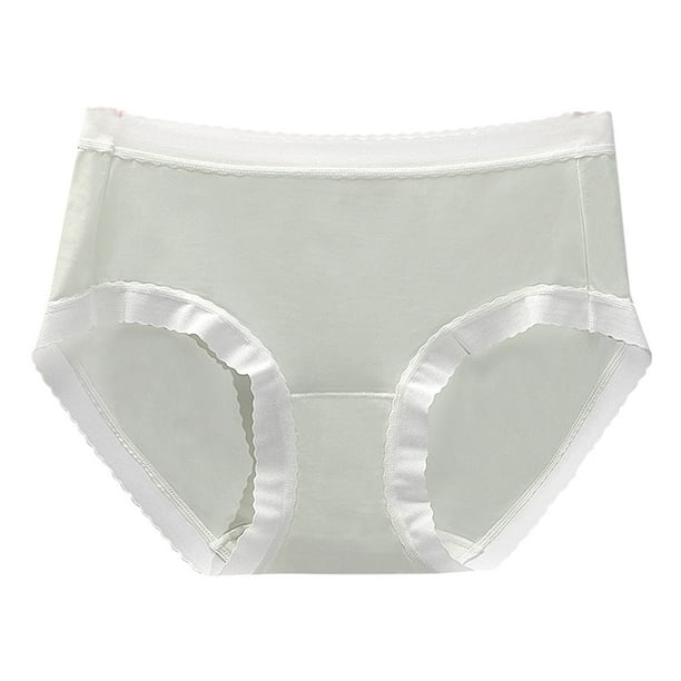 Gibobby Ropa Interior dama Bragas deportivas moldeadoras de talla grande, cintura alta, nuevo diseño, bragas transpirables de algodón, calzoncillos de punto para mujer, calzon(Glauco, XL)