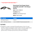 thumbnail image 2 of Downstream Front Oxygen Sensor - Compatible with 2009 - 2014 Nissan Maxima 2010 2011 2012 2013, 2 of 2
