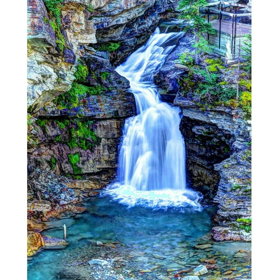 Boer "Painterly Waterfall" Wall Decal