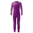 thumbnail image 3 of iEFiEL Girls Juniors Mesh Long Sleeve Shiny Rhinestone Decor Dance Gymnastics Jumpsuit, 3 of 7