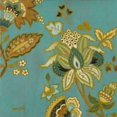 thumbnail image 2 of European Floral on Teal II Poster Print by Lanie Loreth (24 x 24), 2 of 2