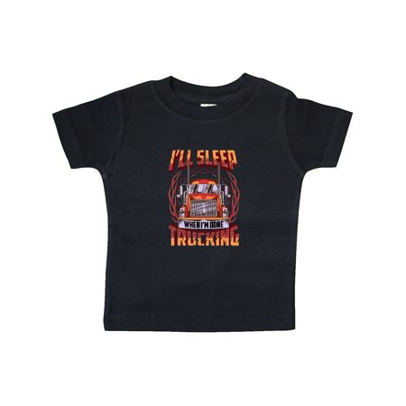 

Inktastic Truck Driver Funny Big Rig Truck Driving Gift Baby Boy or Baby Girl T-Shirt