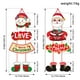 thumbnail image 2 of Cortinas con pareados de Papá Noel y muñeco de nieve para colgar en la puerta, decoraciones navideñas, artículos para fiestas, pareados de Papá Noel y muñeco de nieve, colgadores navideños, 2 of 8