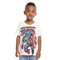 thumbnail image 2 of Marvel Captain America Toddler Boys Graphic Tee with Short Sleeves, Sizes 12M-5T, 2 of 5