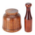 thumbnail image 4 of Manual Garlic Masher,Wooden Grinding Bowl Household Mortar Pestle Set Kitchen Utensils Future-Proof Design, 4 of 7
