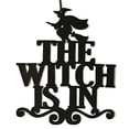 thumbnail image 3 of Feltree Home Decor Clearance The Witch Is In Halloween Hanging Sign Door Hanging Halloween Decoration A Clearance, 3 of 6