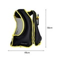 Zhuitw PVC Drifting Safety Vest Wearresistant Inflatable Boating Life