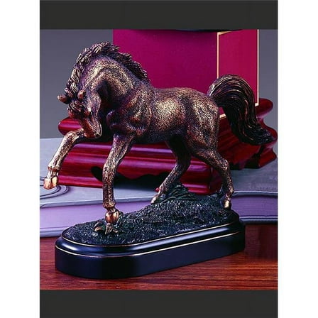 Marian Imports F13004 7 x 6 in.Treasure of Nature Howling Bronze Horse Statue