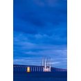 thumbnail image 2 of Bibikow, Walter 11x14 White Modern Wood Framed Museum Art Print Titled - Sweden-Scania-Malmo-Oresund Bridge-longest cable-tied bridge in Europe-linking Sweden and Denmark-d, 2 of 4