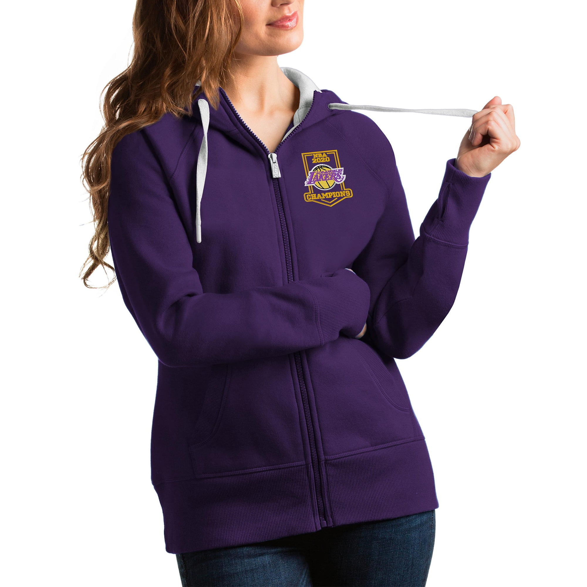 lakers full zip hoodie