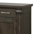 thumbnail image 5 of Benjara 60 Inches 3 Drawer Wooden Server with 3 Doors- Brown, 5 of 7