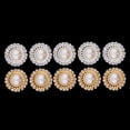 thumbnail image 2 of 5/10 piezas de de imitación con botón de perla Flatback Cabochon Charms accesorios de fabricación de joyas para la decoración 10 piezas oro plata, 2 of 9