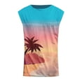 thumbnail image 5 of Men's Casual Tank Tops Beach Hawaiianss Boho Print Sleeveless Muscle Tees Cool Workout T Shirts Fitness Vest Athletic Shirts, 5 of 5