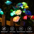 thumbnail image 1 of 2 UNIDS Flores Solares Luces Al Aire Libre 5 Rosas Estacas Decorativas Luces RGB Color LED Paisaje Luces Impermeable Rosa Luz para Camino Pasarela Césped Patio Trasero Seguridad Paisaje Lámpara yeacher estándar, 1 of 6