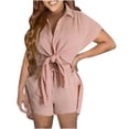 thumbnail image 1 of Birdeem Ensemble 2 Pcs Mode Femme Cardigan à Manches Courtes + Pantalons à Poches Amples, 1 of 12