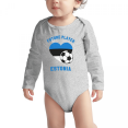 thumbnail image 2 of Future Estonia Soccer Player Baby Long Slevve Romper (Gray, 18-24 Months), 2 of 5