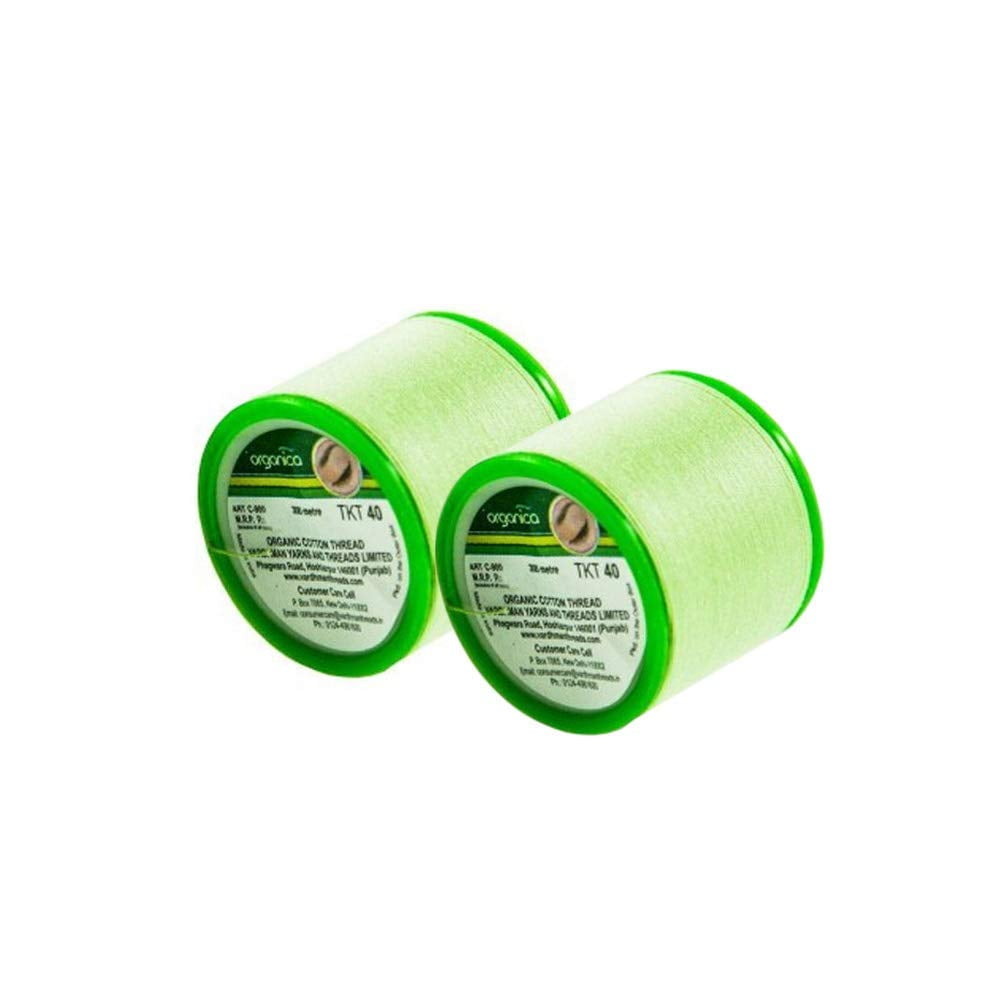 Organica Organic Cotton Eyebrow Threading Thread 2 Spool x 300 M ...