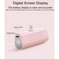 thumbnail image 2 of K-Bern - Snap-In Portable Charger, 5000 mAh Fast Charging Phone Charger, Lipstick-Size Portable Phone Charger with Battery Pack, Power Bank for Lightning iPhones, AirPods, & Other Apple Devices, Black, 2 of 8