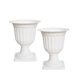 thumbnail image 2 of pstuiky Maceta romana europea de plástico para flores ideal para decoración de arreglos florales de imitación ingeniosa maceta decorativa de jardinería dividida por la mitad., 2 of 6