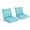 Aruba Blue, variant on BPS Outdoor Deep Seat Cushion Set, 24x24 Inch Patio Chair Cushions, Waterproof, Set of 2, Light Gray