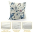 thumbnail image 4 of YINGXI Blue Toile Throw Pillow Covers Vintage Florla Pillow Cases Decorative Cushion Covers for Sofa Living Room 22x22in, 4 of 5