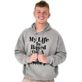 thumbnail image 5 of Life Based True Story Sarcastic Humor Hoodie Sweatshirt Women Men Brisco Brands L, 5 of 6