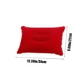 thumbnail image 3 of Inflatable Pillow for Camping, ZZkhGO Portable Plush Rectangular Travel Pillow, Quick Inflate Comfort Support Cushion for Napping Outdoor Office, Red, 3 of 7