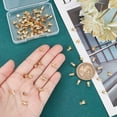 thumbnail image 4 of 100Pcs 304 Stainless Steel Folding Over Crimp Cord Ends Terminators Crimp End Tips Cord Pinch Crimp Ends Metal Ends Tips Jewelry Connector for Bracelet Jewelry Making, 4 of 6