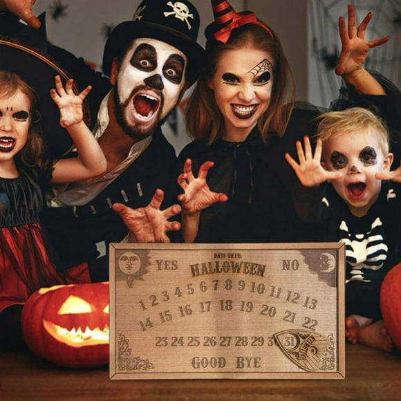 Hangs Hallwee Gift Hallowee Festive Countdown Wooden Hanging Sign