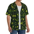 thumbnail image 2 of Kdxio Men'S Hawaiian Shirt For Men Short Sleeve Shirt Green Branch Olive Summer Casual Holiday Beach Button Down T-Shirts, 2 of 5