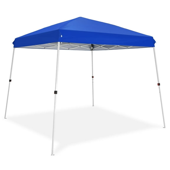 EAGLE PEAK 10x10 Slant Leg Instant Outdoor Canopy Tent,Blue