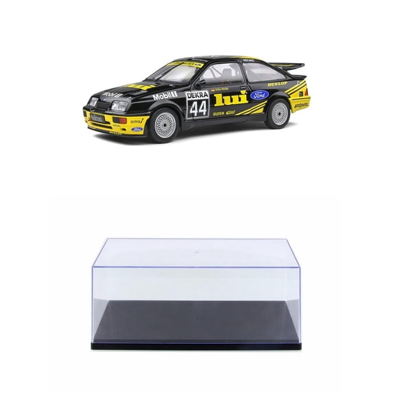 Diecast Car w/Display Case - 1989 Ford Sierra RS 500, #44 Volker Weidler - Solido S1806101 - 1/18 scale Diecast Car