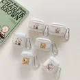 thumbnail image 4 of Bonita funda para auriculares Snoopy Charlie Brown para AirPods 1 2 3 Pro 2021, funda protectora transparente suave de TPU para auriculares inalámbricos Bluetooth, 4 of 5