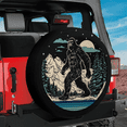 thumbnail image 3 of Lotusprinthandmade Bigfoot Funny Bigfoot Lover Spare Tire Cover Without Backup Camera Hole 6 Sizes (29 in.), 3 of 7