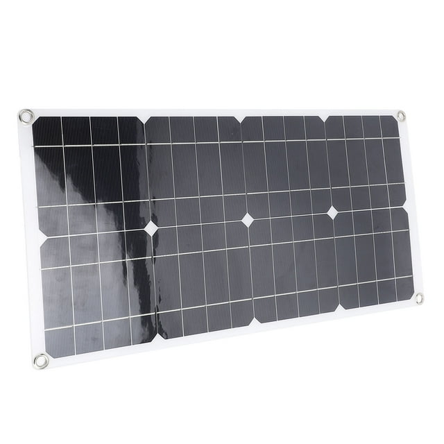 25W Solar Panel Kit, Portable Solar Charging Panel with 5V 2A Controller USB Output for Camping Travel for Car Truck RV Boat Motorcycle