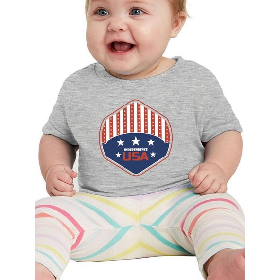 Independence Day Usa Shield T-Shirt Infant -Image by Shutterstock, 24 Months
