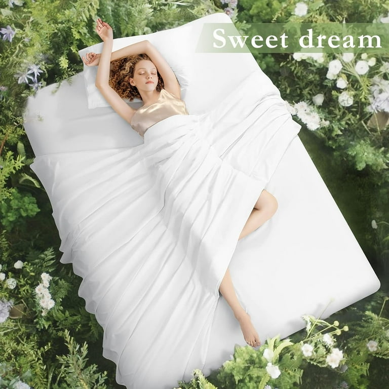 100% Egyptian Cotton Sheets King Size - 1000 Thread Count, 4 Piece Set, 16 Inch Deep Pocket