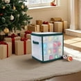 thumbnail image 6 of Christmas Ornament Storage Box, Christmas Storage Containers Organizer Bag with Dividers - Fits up to 64 Holiday Xmas Ornaments Decorations Seasons Balls, 6 of 9
