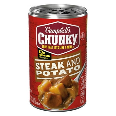Campbell's Chunky Steak & Potato Soup, 18.8 oz Can - Pack of 2
