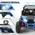 thumbnail image 2 of 24V 2-Seater Kids Ride on UTV Car with Remote Control(Blue), 2 of 8